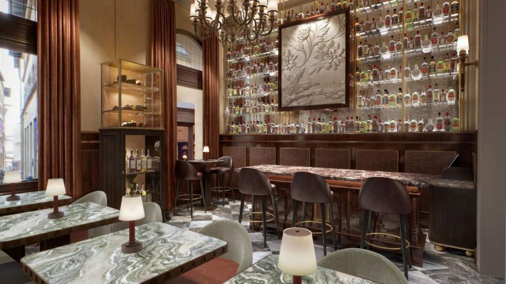 餐酒館（Bistrot）以溫暖雅致的空間氛圍迎接旅客與在地居民，成為感受佛羅倫斯生活風格與交流互動的