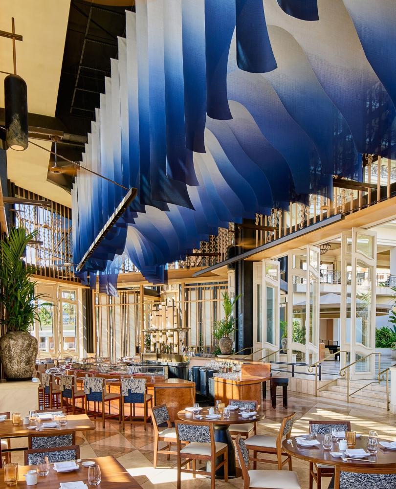 Nobu Grand Wailea擁有超過13,000平方英尺的室內與露天用餐區