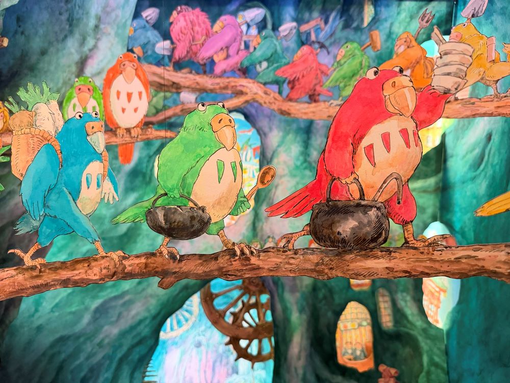 「全景盒展」展出《蒼鷺與少年》全新畫作 © Studio Ghibli