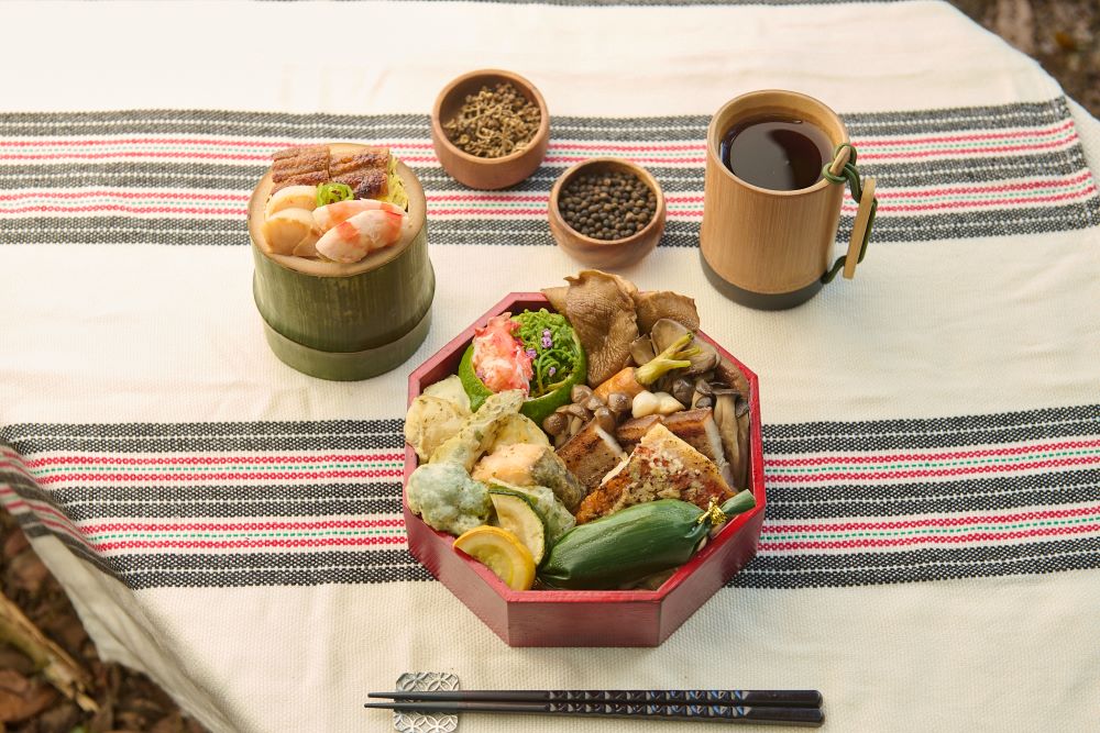 以在地食材製作的特製午餐