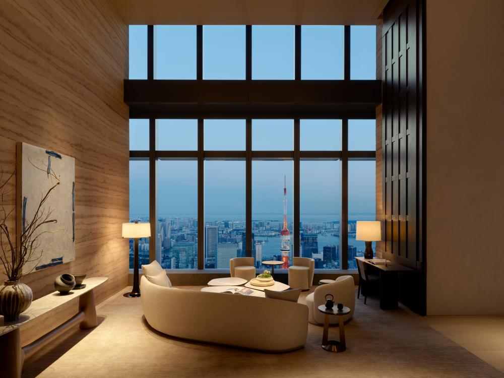 東京高端住宅「Aman Residences Tokyo」坐落麻布台之丘高空之上，詮釋安縵式都會生活美學