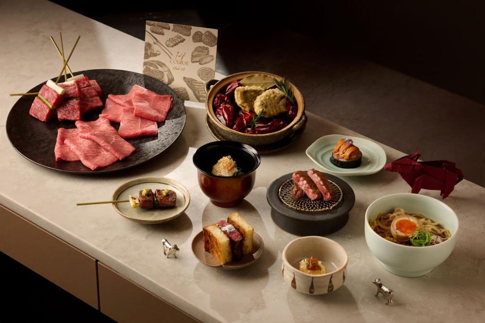 台中板前無菜單和牛燒肉「牛花USHIHANA」 ，獨家呈現東泉起司天婦羅與世界冠軍唎酒師四套 Pairings 盛宴
